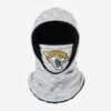 FOCO Jacksonville Jaguars Heather Grey Big Logo Hooded Gaiter -FOCO Store SVNFHTGHDFCJJ p