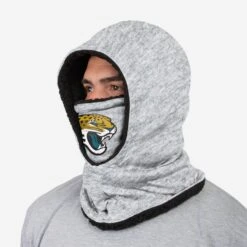 FOCO Jacksonville Jaguars Heather Grey Big Logo Hooded Gaiter 6 FOCO Jacksonville Jaguars Heather Grey Big Logo Hooded Gaiter -FOCO Store SVNFHTGHDFCJJ s