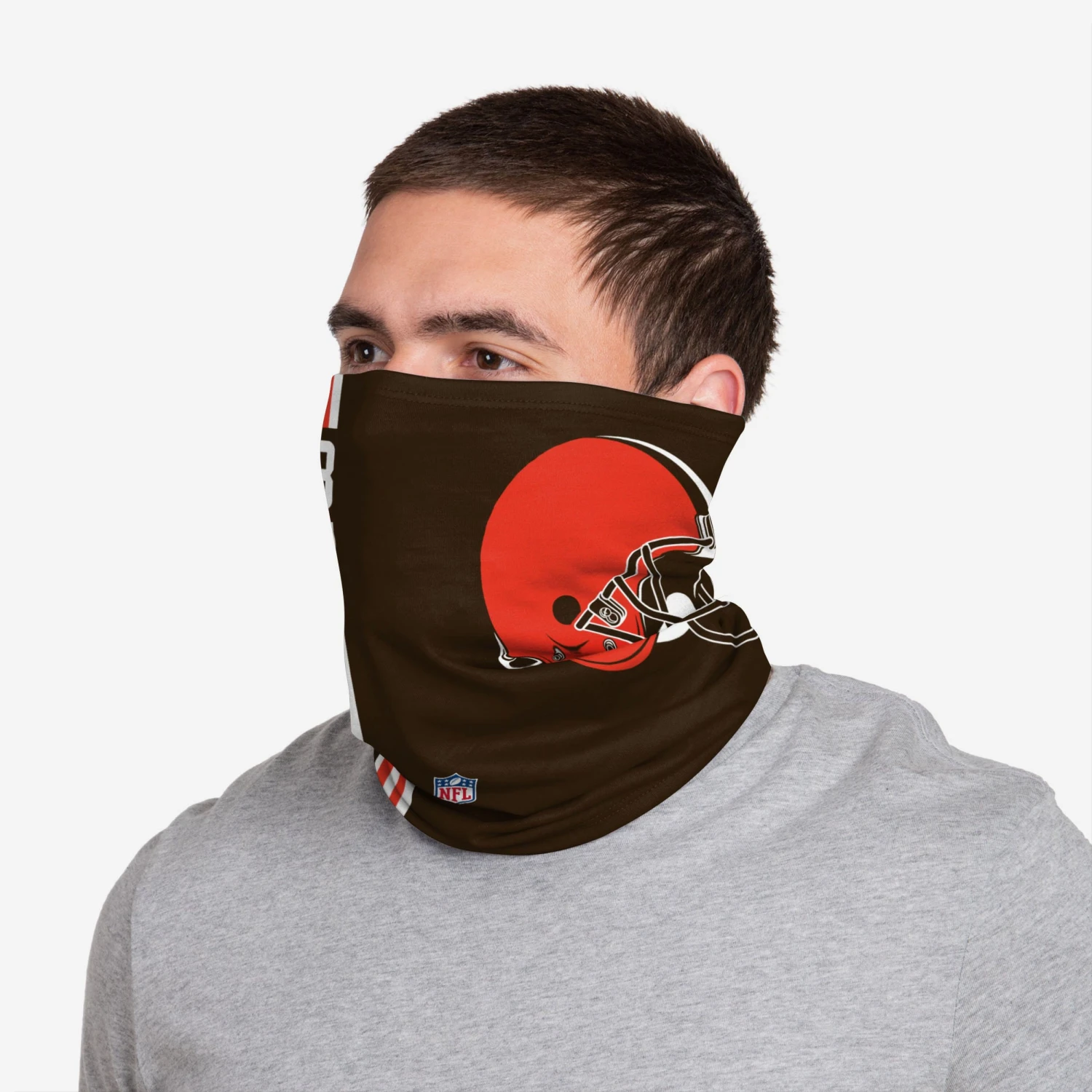 FOCO Odell Beckham Jr Cleveland Browns On-Field Sideline Logo Gaiter Scarf 5 FOCO Odell Beckham Jr Cleveland Browns On-Field Sideline Logo Gaiter Scarf - Image 3