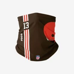 FOCO Odell Beckham Jr Cleveland Browns On-Field Sideline Logo Gaiter Scarf