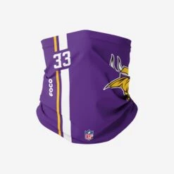 FOCO Dalvin Cook Minnesota Vikings On-Field Sideline Logo Gaiter Scarf