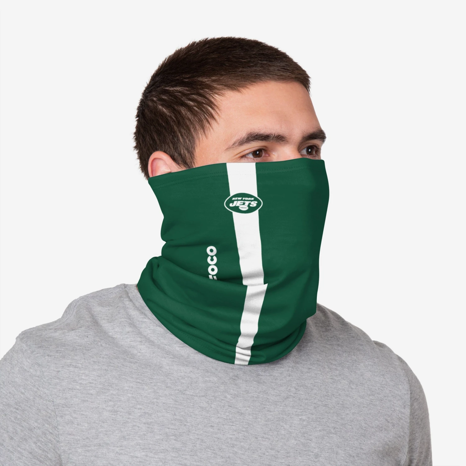 FOCO New York Jets On-Field Sideline Gaiter Scarf 5 FOCO New York Jets On-Field Sideline Gaiter Scarf - Image 3