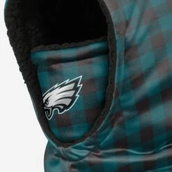 FOCO Philadelphia Eagles Plaid Hooded Gaiter -FOCO Store SVNFPLDHDFCPE g3