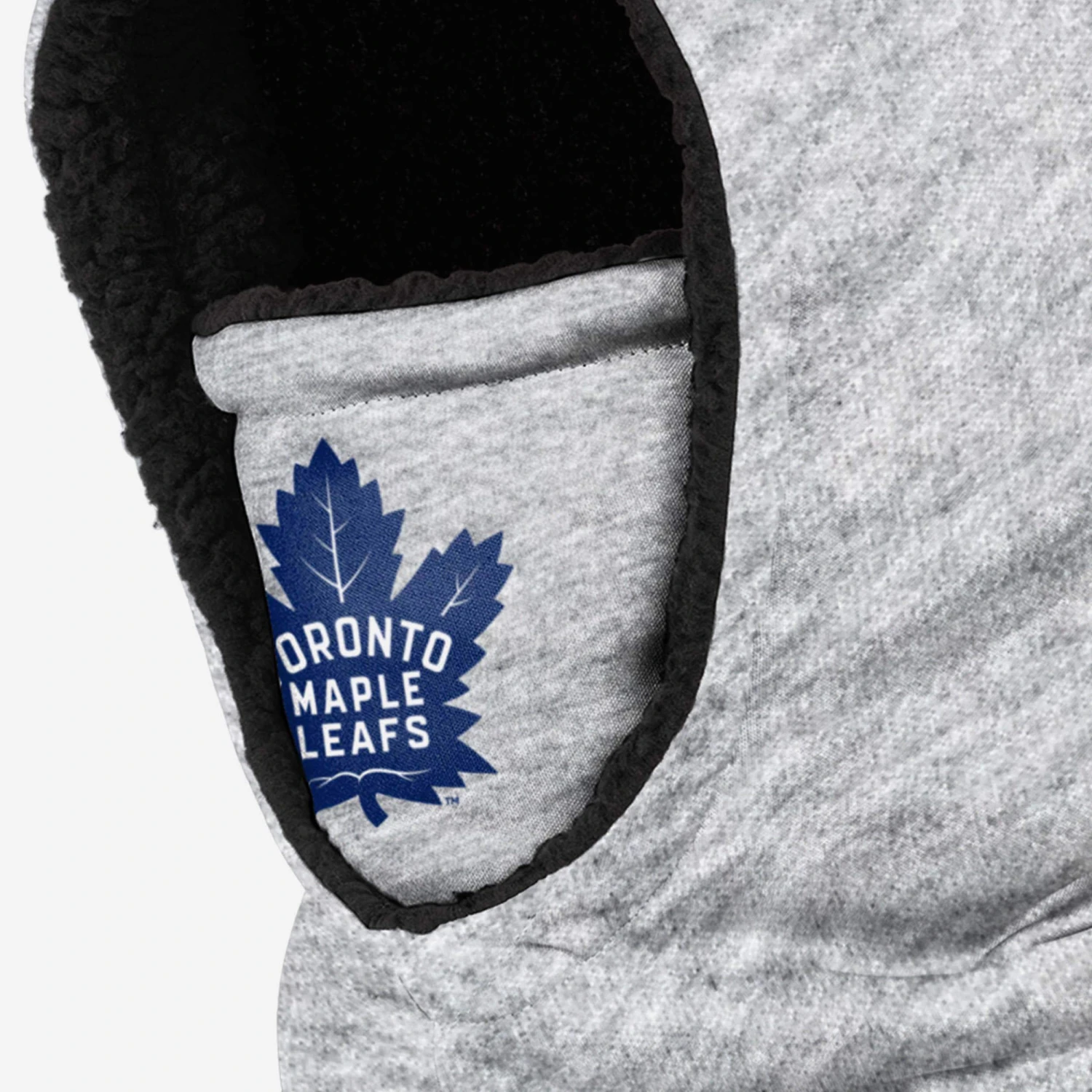 FOCO Toronto Maple Leafs Heather Grey Big Logo Hooded Gaiter 5 FOCO Toronto Maple Leafs Heather Grey Big Logo Hooded Gaiter - Image 3