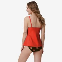 FOCO Cleveland Browns Womens Summertime Solid Tankini 10 FOCO Cleveland Browns Womens Summertime Solid Tankini -FOCO Store SWMSTNFTNKSSLCL g4