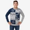 FOCO Dallas Cowboys Busy Block Snowfall Sweater 2 FOCO Dallas Cowboys Busy Block Snowfall Sweater -FOCO Store SWTNFBBSFDC p