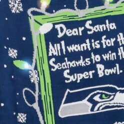 FOCO Seattle Seahawks Dear Santa Light Up Sweater -FOCO Store SWTNFDSLUSS g4