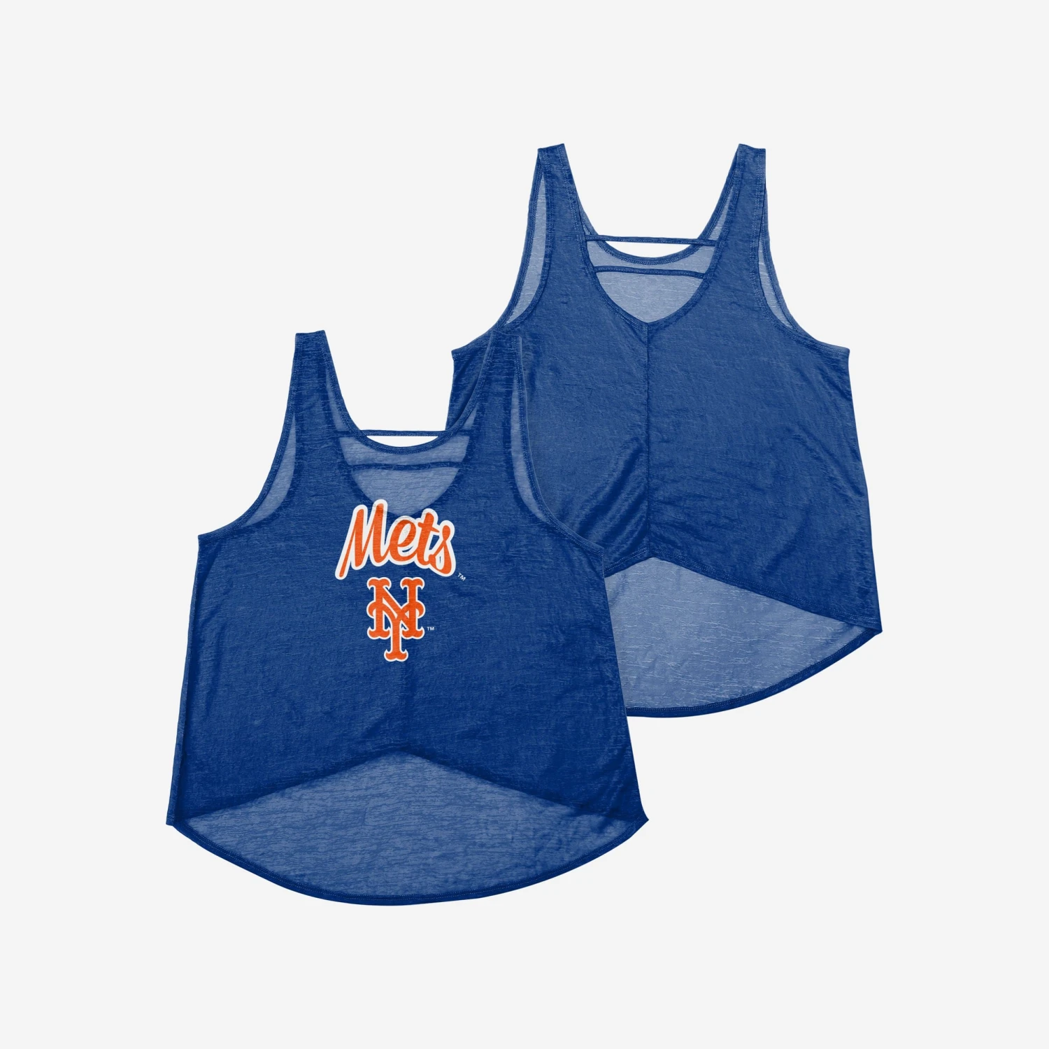 FOCO New York Mets Womens Burn Out Sleeveless Top 5 FOCO New York Mets Womens Burn Out Sleeveless Top - Image 3