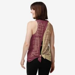 FOCO Florida State Seminoles Womens Tie-Breaker Sleeveless Top