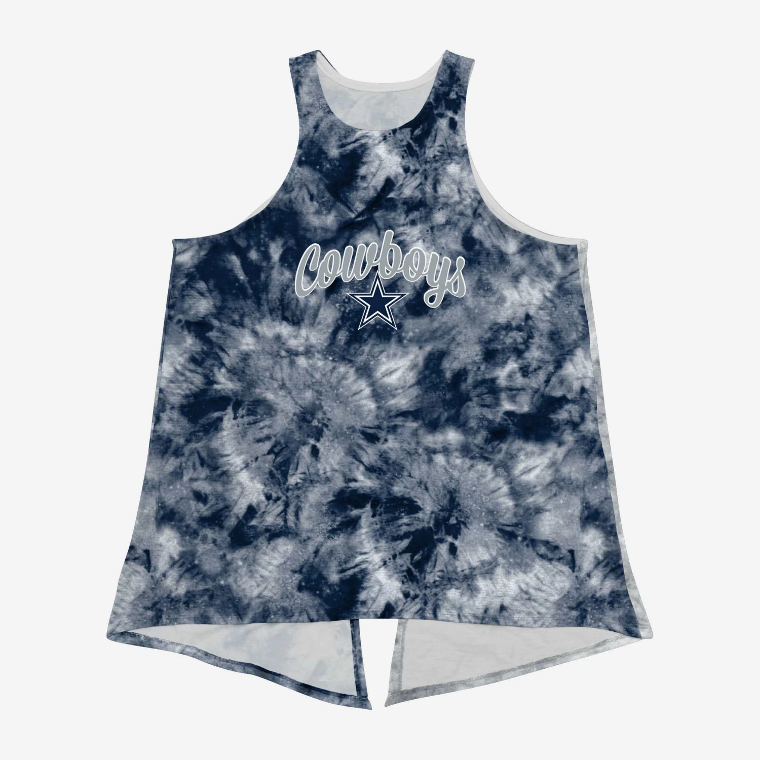 FOCO Dallas Cowboys Womens Script Wordmark Tie-Dye Tie-Breaker Sleeveless Top 5 FOCO Dallas Cowboys Womens Script Wordmark Tie-Dye Tie-Breaker Sleeveless Top - Image 3