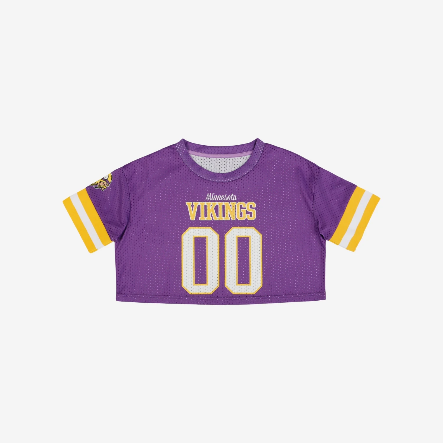 FOCO Minnesota Vikings Womens Gameday Mesh Crop Top 5 FOCO Minnesota Vikings Womens Gameday Mesh Crop Top - Image 3