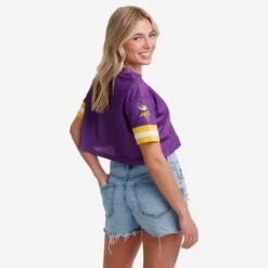 FOCO Minnesota Vikings Womens Gameday Mesh Crop Top 8 FOCO Minnesota Vikings Womens Gameday Mesh Crop Top -FOCO Store TSCTNF23MSHMV s