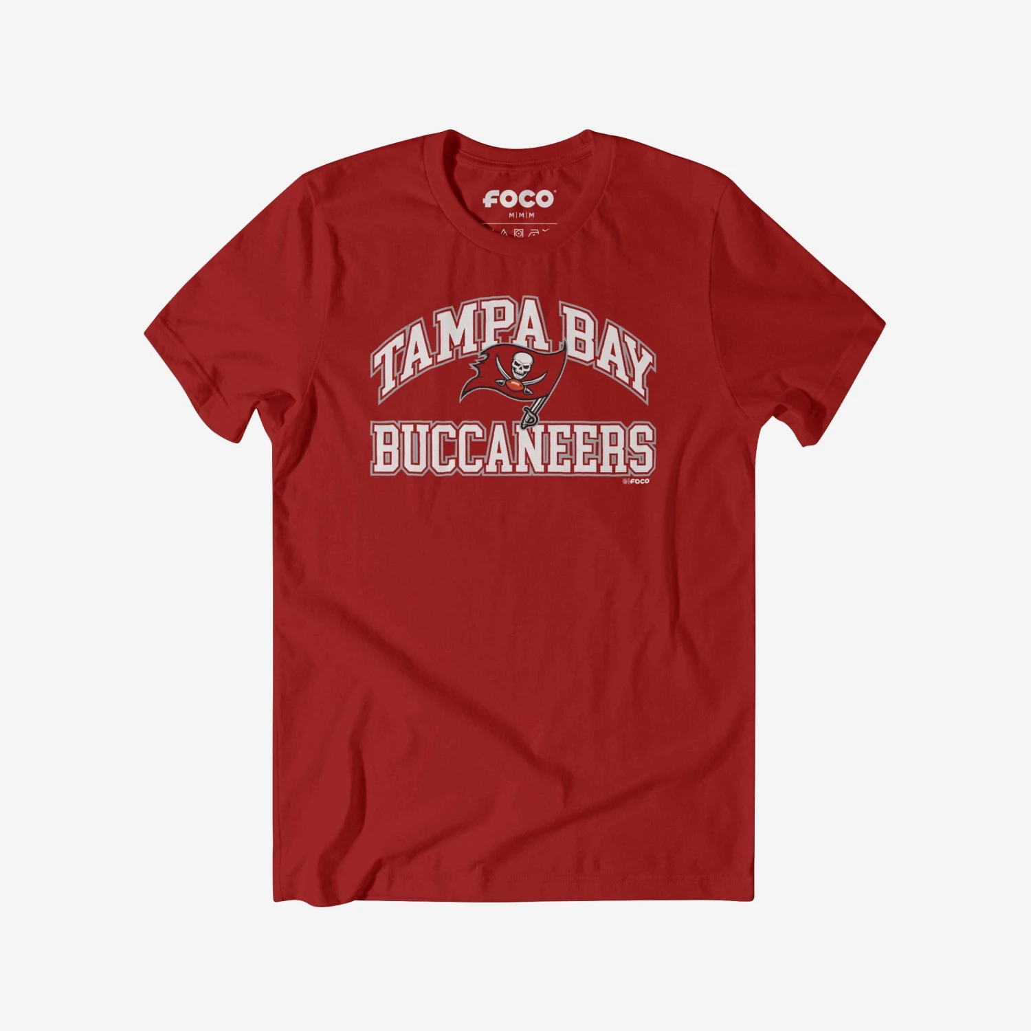FOCO Tampa Bay Buccaneers Arched Wordmark T-Shirt 3 FOCO Tampa Bay Buccaneers Arched Wordmark T-Shirt