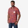FOCO Clemson Tigers Thematic Button Up Shirt 2 FOCO Clemson Tigers Thematic Button Up Shirt -FOCO Store TSNC21THMBTUCU p