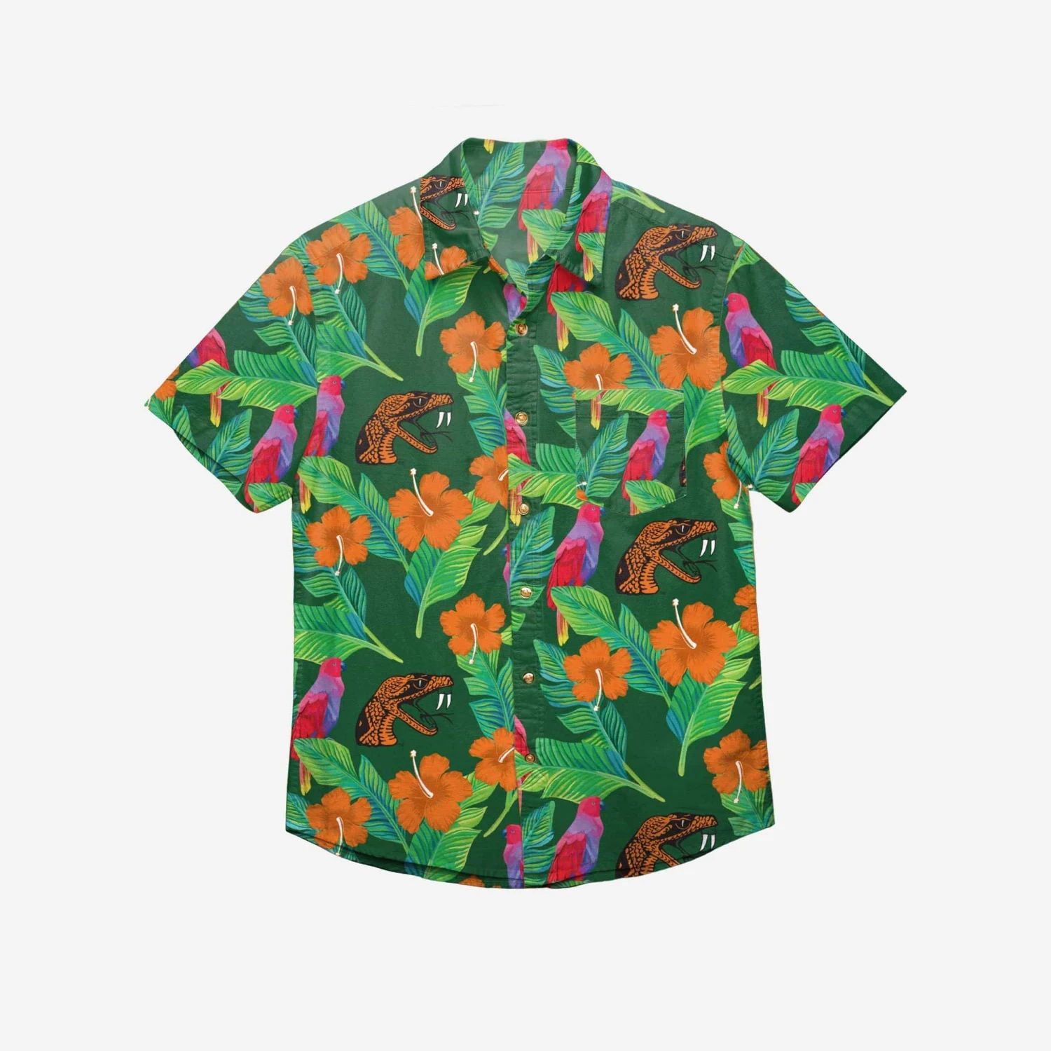 FOCO Florida A&M Rattlers Floral Button Up Shirt 4 FOCO Florida A&M Rattlers Floral Button Up Shirt - Image 2