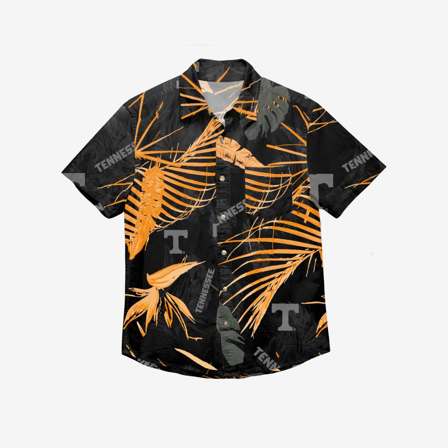 FOCO Tennessee Volunteers Neon Palm Button Up Shirt 4 FOCO Tennessee Volunteers Neon Palm Button Up Shirt - Image 2