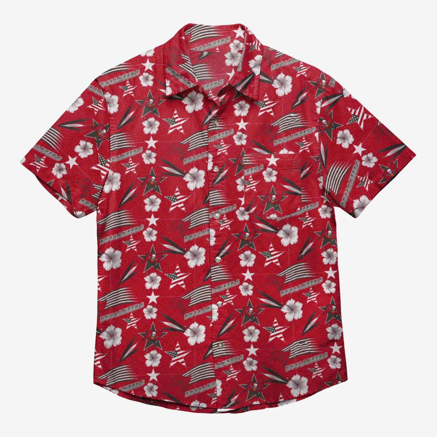 FOCO Tampa Bay Buccaneers Americana Button Up Shirt 5 FOCO Tampa Bay Buccaneers Americana Button Up Shirt - Image 3
