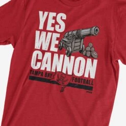 FOCO Tampa Bay Buccaneers Yes We Cannon T-Shirt -FOCO Store TSNF21SLYWCTB g3
