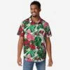 FOCO Tampa Bay Buccaneers Flamingo Button Up Shirt