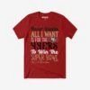 FOCO San Francisco 49ers All I Want T-Shirt -FOCO Store TSNFAIWNT2SF p