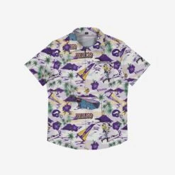 FOCO Minnesota Vikings Thematic Stadium Print Button Up Shirt -FOCO Store TSNFTSPBTUMV g3