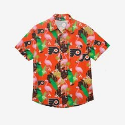 FOCO Philadelphia Flyers Floral Button Up Shirt -FOCO Store TSNHFLRLBTUPF g3