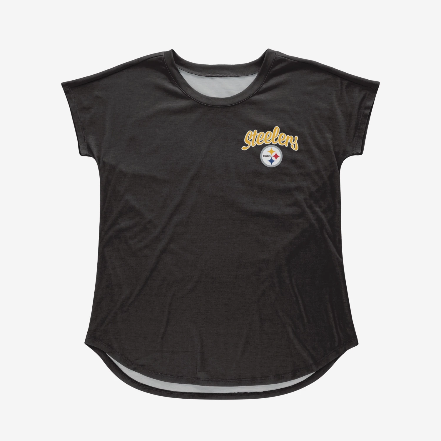 FOCO Pittsburgh Steelers Womens Script Wordmark Tunic Top 5 FOCO Pittsburgh Steelers Womens Script Wordmark Tunic Top - Image 3